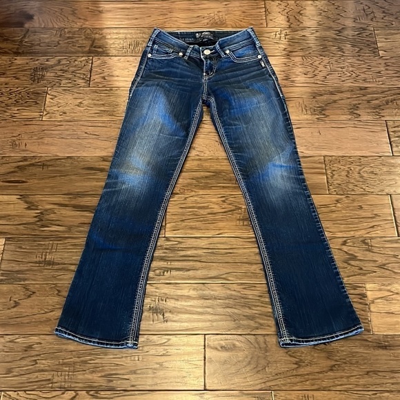 Silver Jeans Suki Mid Slim Boot Mid Rise Size 26 - Picture 1 of 16